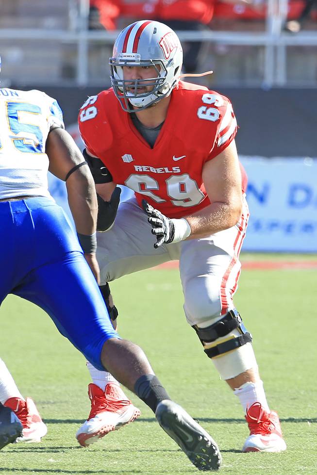Offensive tackle Brett Boyko is one of the UNLV football team's top returners entering spring practice for the 2014 season.