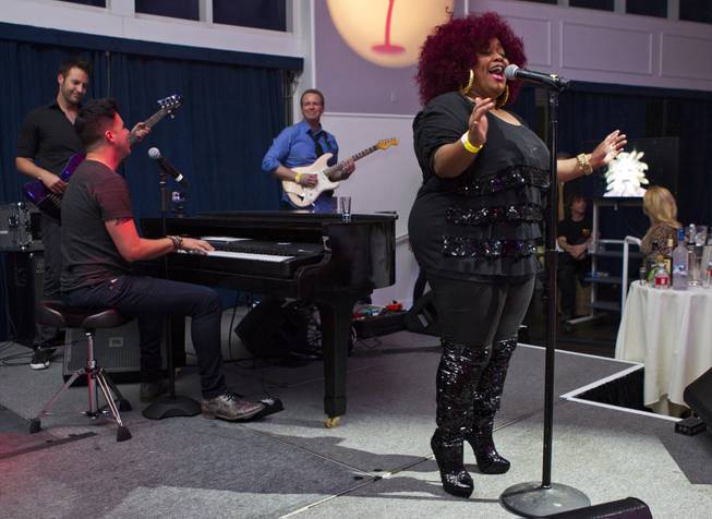 Sky Dee Miles sings "Proud Mary" during Las Vegas Weekly's Unscripted Party featuring Stifler in the Havana Room on Tuesday, March 4, 2014, at the Tropicana.