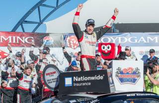 The Boyd Gaming 300 NASCAR Nationwide Series, won by Brad Keselowski, on Saturday, March 8, 2014, at Las Vegas Motor Speedway.