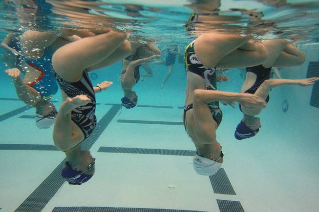 Desert Mermaids Synchronized Swimming