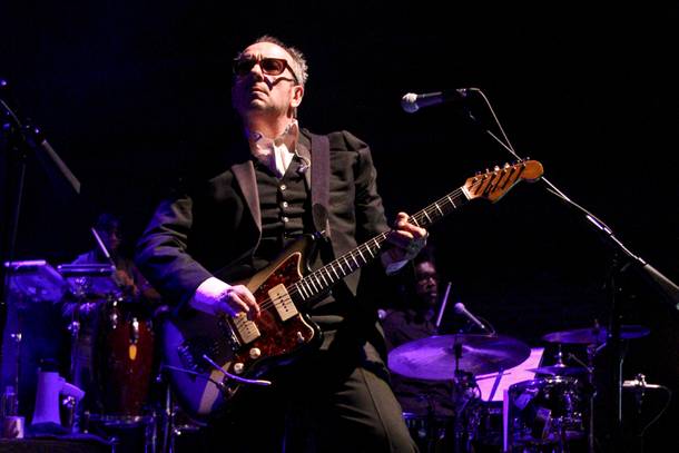 Elvis Costello performs with The Roots at Brooklyn Bowl, March 16, 2014.