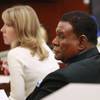 Comedian George Wallace appears in court for his lawsuit against Bellagio Friday, March 21, 2014. Wallace is seeking $9 million for a leg injury he received when he fell over stage wiring during a private performance for a corporate group in 2007.