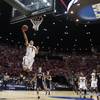 Arizona guard Gabe York scores a basket while playing Gonzaga during the first half of a third-round game in the NCAA college basketball tournament Sunday, March 23, 2014, in San Diego.


