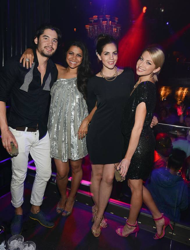 Stassi Schroeder, right, with Jeremy Davison, Jennifer Bush and Katie Maloney, hosts at Body English on Saturday, March 29, 2014, in the Hard Rock Hotel.