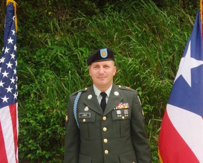 This undated photo provided by Glidden Lopez shows Army Spc. Ivan Lopez. Authorities said Lopez killed three people and wounded 16 others in a shooting at Fort Hood, Texas, on Wednesday, April 2, 2014, before killing himself.