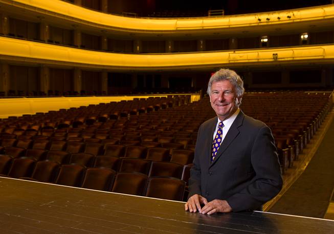 Paul Beard, vice president and COO of the Smith Center for the Performing Arts, poses in Reynolds Hall at the center Monday, April 7, 2014. 