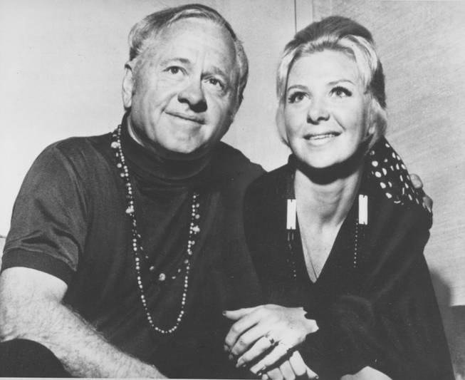 Actor Mickey Rooney and his wife Caroline Hockett pose together shortly after their marriage, on May 28, 1969, in Las Vegas, Nevada. 