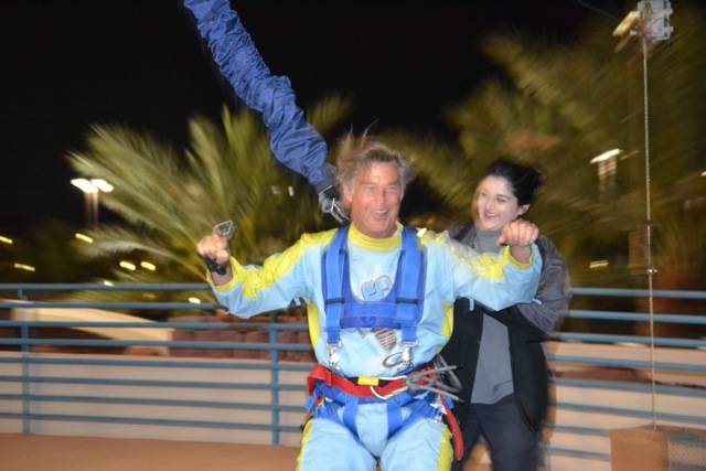 John Easterling at Sky Jump at the Stratosphere.