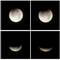 Photo: This eight picture combo shows a total lunar eclip