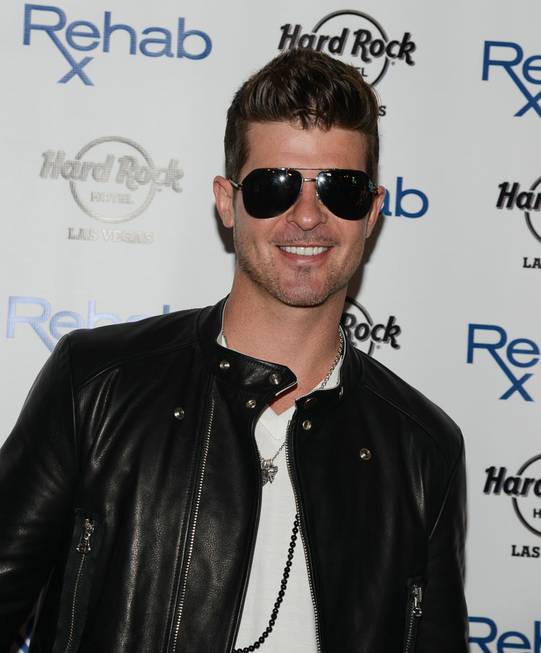 Robin Thicke at Rehab on Saturday, April 12, 2014, in ...
