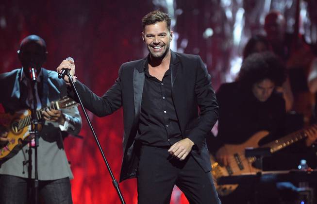 Recording artist Ricky Martin performs onstage during the 18th annual Keep Memory Alive “Power of Love Gala” benefit for the Cleveland Clinic Lou Ruvo Center for Brain Health honoring Gloria Estefan and Emilio Estefan Jr. on Saturday, April 26, 2014, at MGM Grand Garden Arena.

