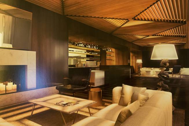 A rendering of the interior spaces at Delano Las Vegas, Wednesday, April 30, 2014. Delano Las Vegas, a South Beach-style hotel experience, will have its grand opening in September.