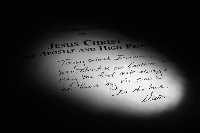 The book, "Considerations of Jesus the Apostle and High Priest," was written by the leader of the River Road Fellowship in Minnesota. Victor Barnard, the former leader of the ministry, has been charged with using his control over members to coerce girls into sex with him.
