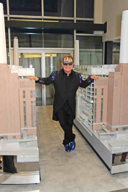 Sir Elton John attends the Battersea Power Station Annual Party ...