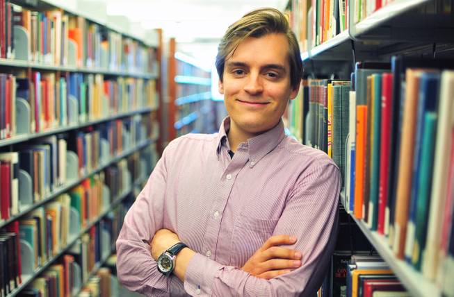 UNLV senior Bradley Davey is the 12th student at UNLV to win a Fulbright scholarship. Davey, 26, plans to teach English and American culture in Germany next year.