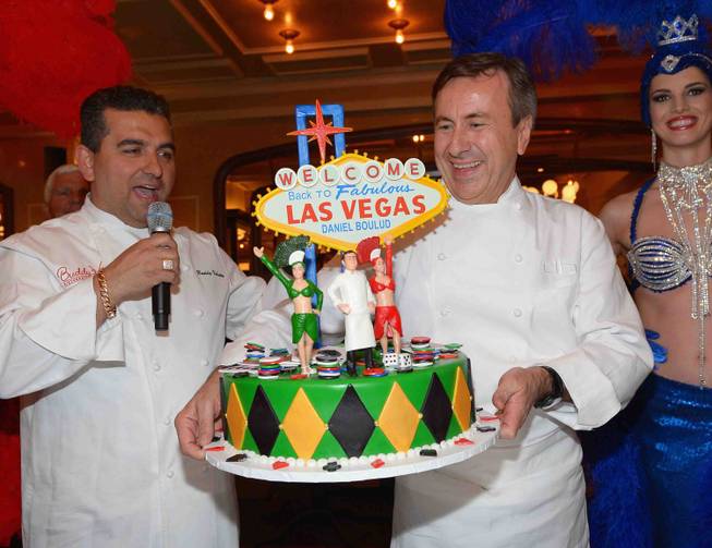 Buddy Valastro and Daniel Boulud attend the grand opening of ...