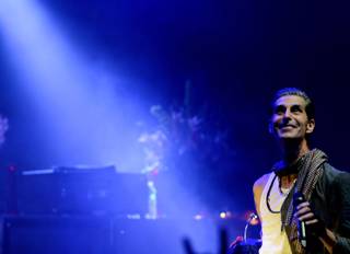Perry Farrell of Jane’s Addiction performs at Brooklyn Bowl on Friday, May 9, 2014, in the Linq.