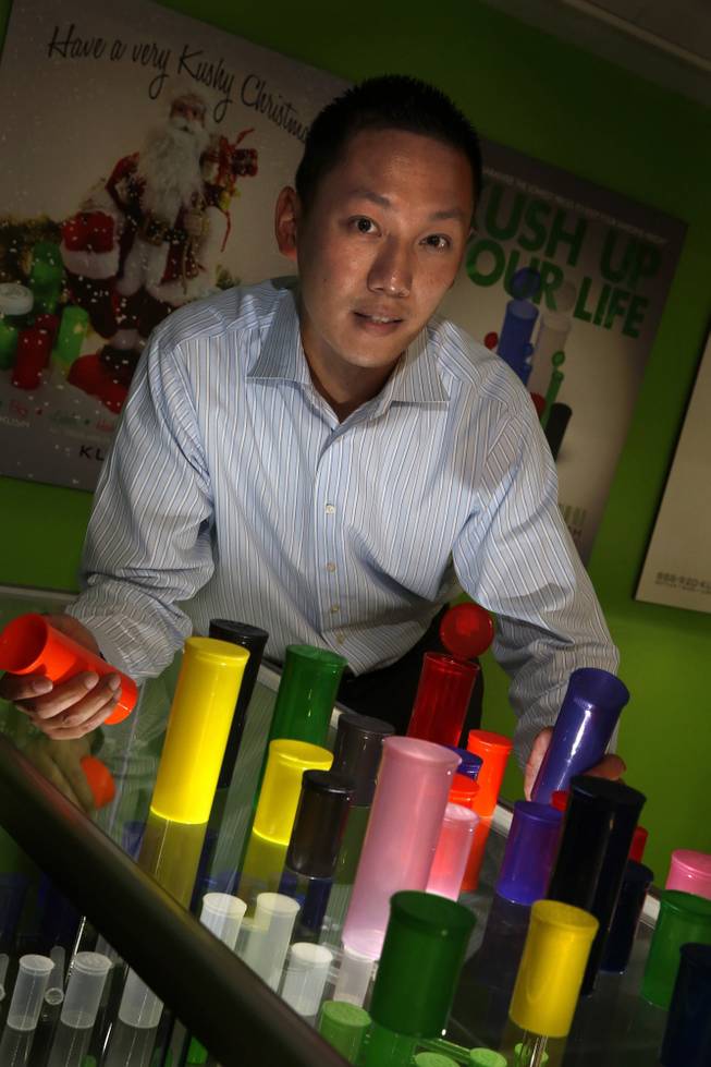 Ben Wu is CEO of Kush Bottles in Santa Ana, Calif., which provides child-resistant plastic containers designed to hold marijuana. With the number of states approving use of medical marijuana going up Wu's business is increasing as well.

