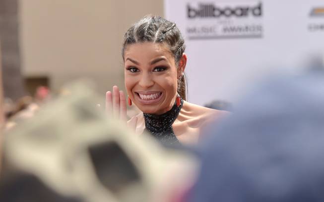 Jordin Sparks arrives at the 2014 Billboard Music Awards at MGM Grand Garden Arena on Sunday, May 18, 2014, in Las Vegas.