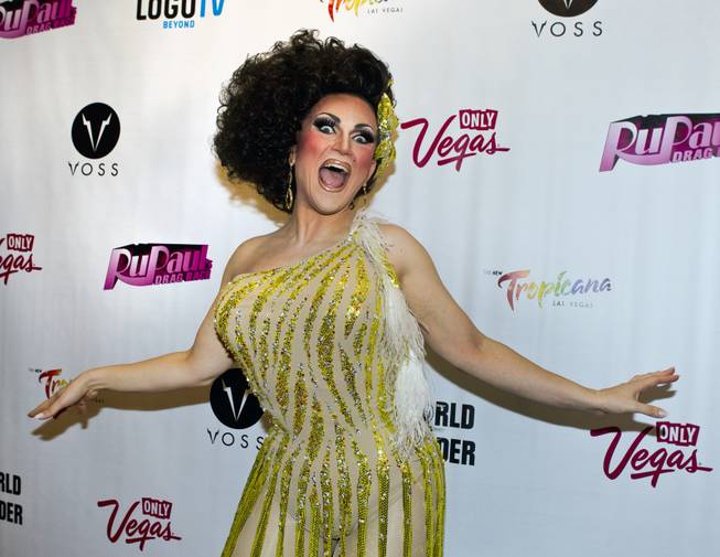 BenDeLaCreme wows the crowd arriving for "RuPaul's Drag Race" on the Red Carpet for the Season 6 Finale Viewing Party featuring a live screening of the show at The New Tropicana on Monday, May 19, 2014.