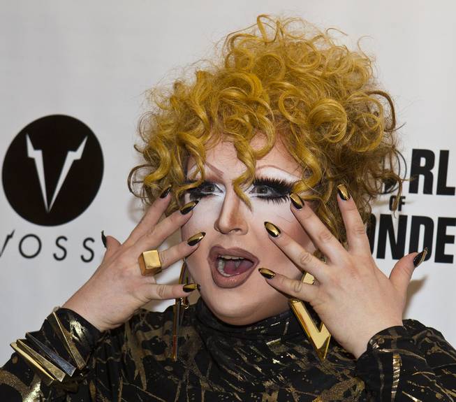 Mimi Imfurst poses on the Red Carpet for "RuPaul's Drag Race" at the Season 6 Finale Viewing Party featuring a live screening of the show at The New Tropicana on Monday, May 19, 2014.