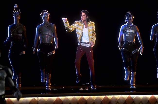 A hologram of Michael Jackson performs during the 2014 Billboard Music Awards at MGM Grand Garden Arena on Sunday, May 18, 2014.