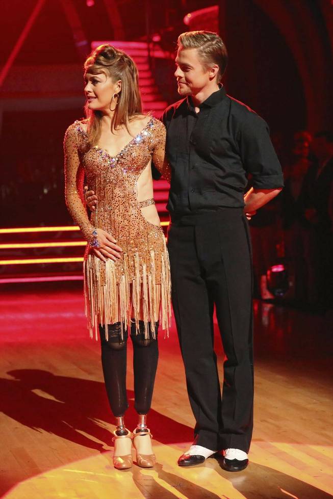 Amy Purdy and Derek Hough on ABC’s “Dancing With the Stars” on Tuesday, May 20, 2014. 