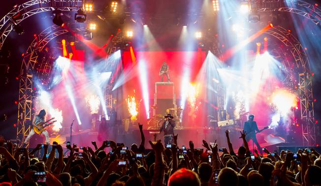 Guns N Roses marked its return to The Joint at Hard Rock Hotel & Casino to launch its second residency, An Evening of Destruction, No Trickery!, on Wednesday, May 21, 2014.