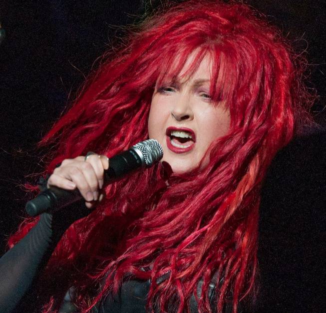 Cyndi Lauper at MGM Grand Garden Arena on Sunday, May 25, 2014, in Las Vegas.