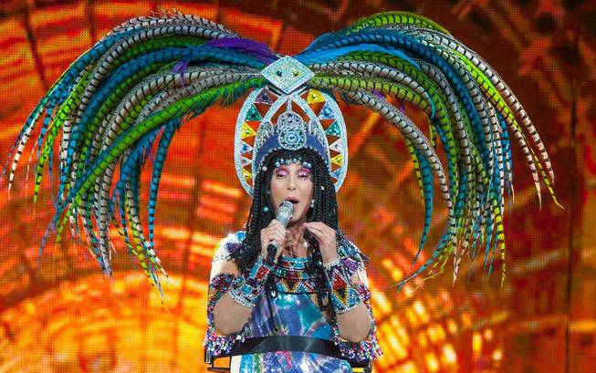 The forever fabulous and newly 68-year-old Cher at MGM Grand ...
