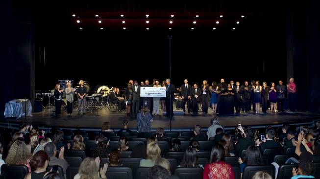 The GRAMMY Signature Schools Gold Award Presentation honors Las Vegas Academy of the Arts for achieving GRAMMY Signature Schools Gold status with an award of $5,000 on Wednesday, May 28, 2014.