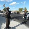 Alabam was once the nickname of a old man who cleaned the latrines during the 1930s construction of Hoover Dam. Now, thanks to a Boulder City arts project, a bronze statue of the long-gone character stands on a city street corner, greeting visitors.