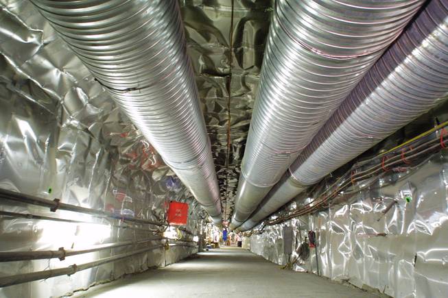 This is a tunnel seen during a public open house of Yucca Mountain on Saturday, Nov. 3, 2001. 