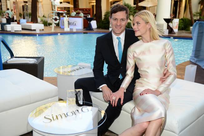 Jaime King and husband Kyle Newman enjoy the annual Simon G. Soiree at the Four Seasons Hotel on Saturday, May 31, 2014.