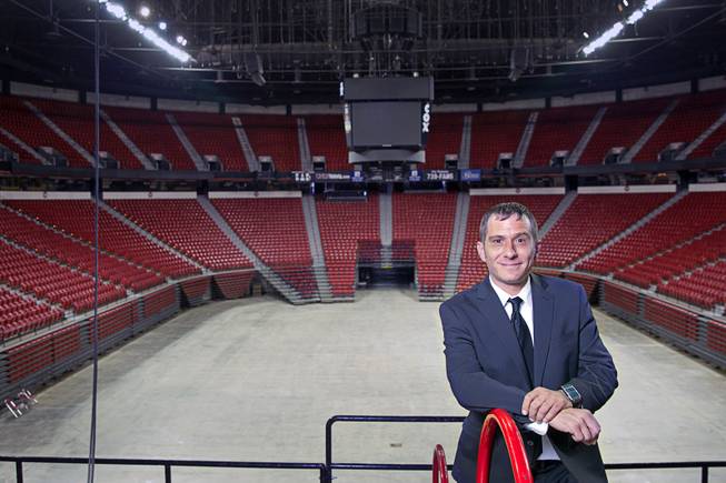 Tuff-N-Uff CEO Jeff Meyer poses at the Thomas & Mack Center Tuesday, June 3, 2014. The amateur mixed martial arts organization will celebrate it's 20th anniversary with a free amateur fight card, "Tuff N Uff: The Future Stars of Mixed Martial Arts," at the arena on Saturday, June 7.