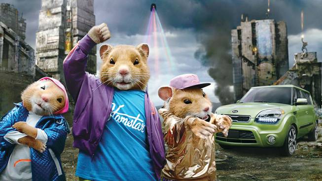 Kia's music-loving hamsters shuffle to LMFAO's smash hit "Party Rock Anthem" in new advertising campaign for the refreshed 2012 Soul urban passenger vehicle. 