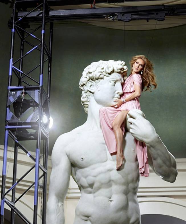 Caesars Palace superstar headliner Celine Dion aboard David in People.