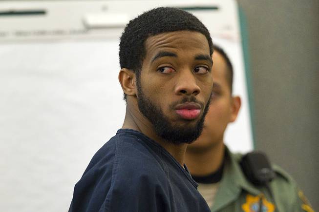 Prentice Marshall appears in court at the Regional Justice Center Monday, June 9, 2014. Marshall is one of the men accused of killing Las Vegas police officer Trevor Nettleton in 2009.