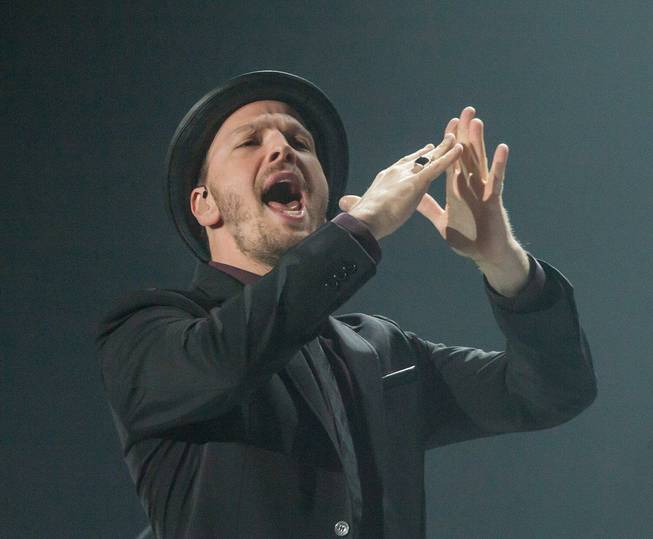 Billy Joel at MGM Grand Garden Arena on Saturday, June 7, 2014, in Las Vegas. Gavin DeGraw, pictured here, was the opening act.