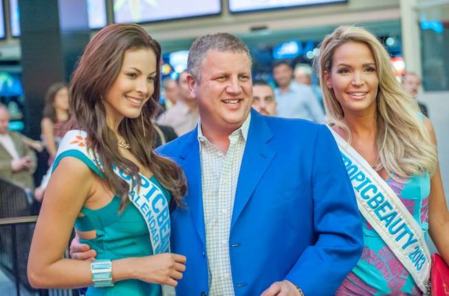 2014 Tropic Beauty Model Search contestants at D Las Vegas with owner Derek Stevens on Tuesday, June 10, 2014, in downtown Las Vegas.