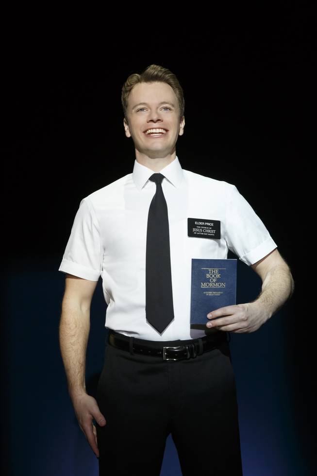 David Larsen in the second national tour of the nine-time Tony Award-winning “The Book of Mormon” now at the Smith Center for the Performing Arts through July 6, 2014.

