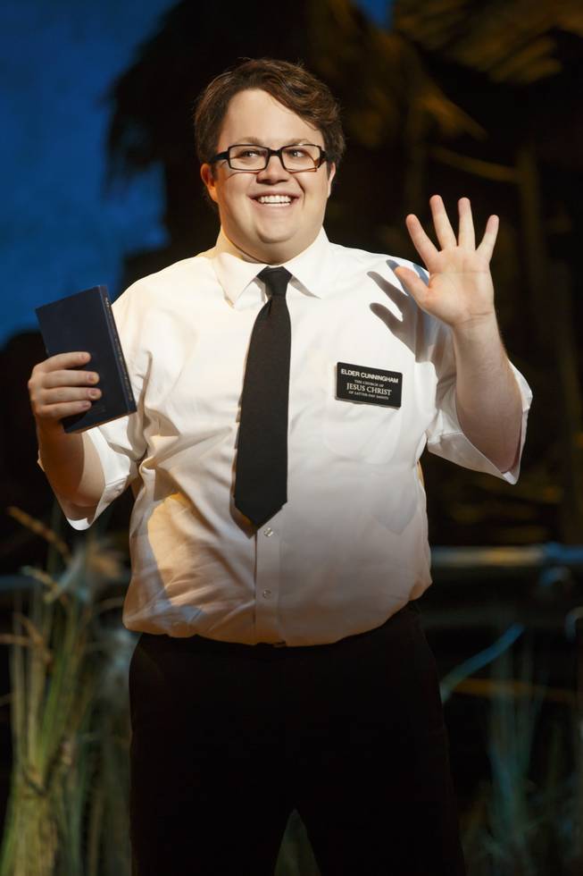 Cody Jamison Strand in the second national tour of the nine-time Tony Award-winning “The Book of Mormon” now at the Smith Center for the Performing Arts through July 6, 2014.

