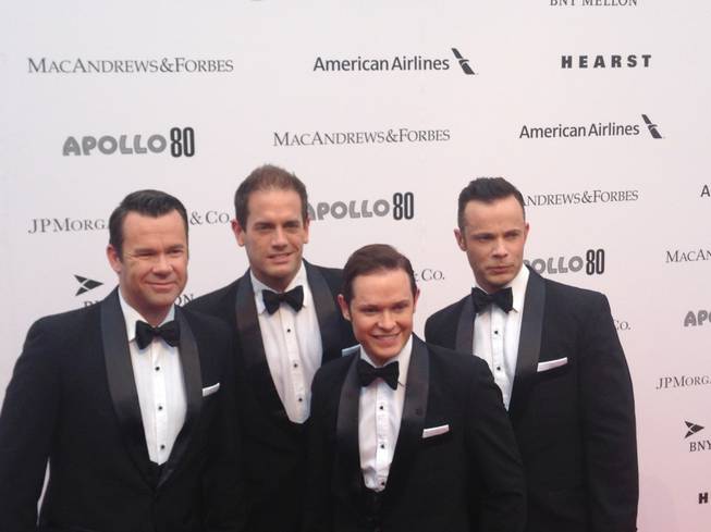 Venetian headliners Human Nature arrive at the 80th Apollo Spring Gala at Apollo Theater in New York on Tuesday, June 10, 2014.