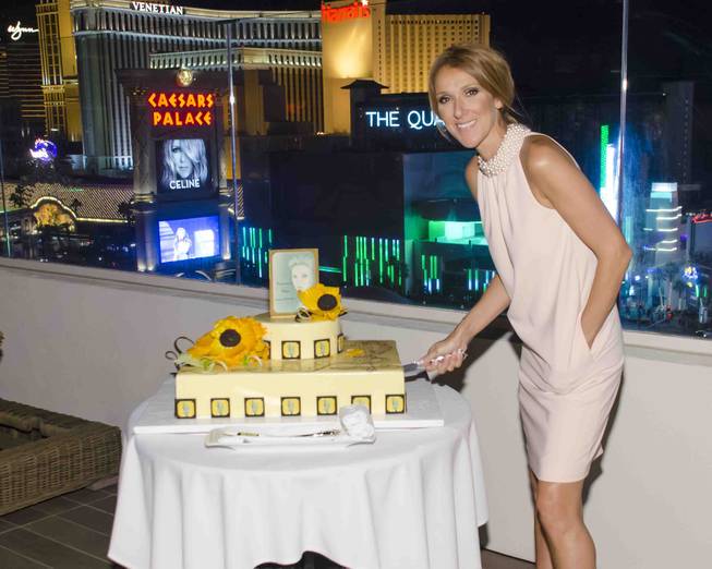 Caesars Palace superstar headliner Celine Dion celebrates the 200th show in her current run Tuesday, June 17, 2014, at Caesars Palace.