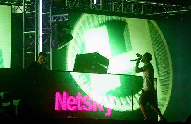 Netsky performs during the final night of the 2014 Electric Daisy Carnival on Sunday, June 22, 2014, at Las Vegas Motor Speedway.