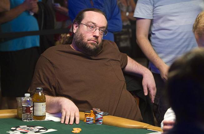 Todd Brunson, son of poker legend Doyle Brunson, competes in the $50,000 World Series of Poker's Players' Championship at the Rio Wednesday, June 25, 2014.