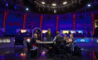 WSOP play continues down to three players during the Poker Players Championship final table of professional poker players facing off for a $50,000 buy-in at the Rio on Thursday, June 26, 2014.