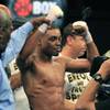 Errol Spence Jr. celebrates his win over Pennsylvania's Ronald Cruz as ShoBox: The New Generation on SHOWTIME presents their welterweight fight at the Hard Rock Hotel & Casino on Friday, June 27, 2014.