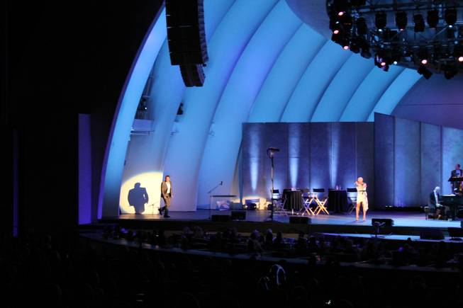 Clint Holmes performs in “To Ella With Love” at the Hollywood Bowl on Wednesday, July 9, 2014, in Los Angeles.

