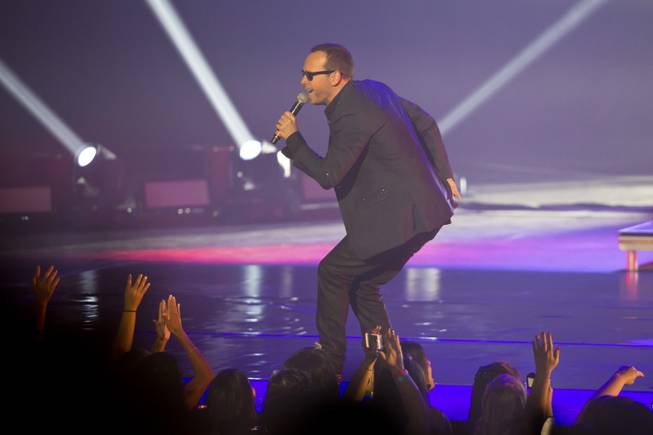 Donnie Wahlberg of New Kids on the Block performs in the Axis at Planet Hollywood on Thursday, July 10, 2014.
